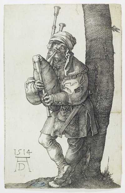 Sækkepibespilleren (Bartsch 91) af Albrecht Dürer