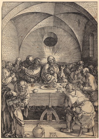 Det sidste nadver, ark 2 i serien »Den store passion« af Albrecht Dürer