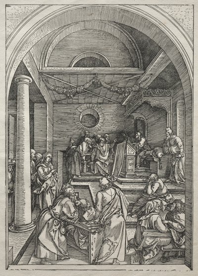 Jomfruens liv: Kristus blandt lægerne af Albrecht Dürer