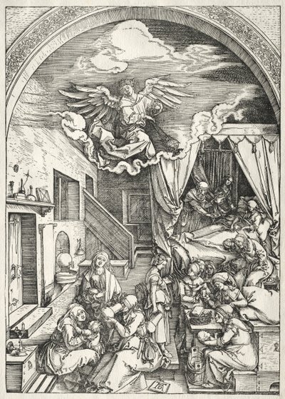 Jomfruens liv: Jomfruens fødsel af Albrecht Dürer