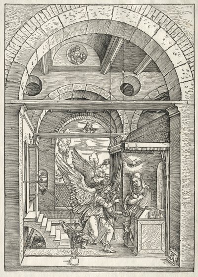 Jomfruens liv: Bebudelsen, 1504-1505. af Albrecht Dürer