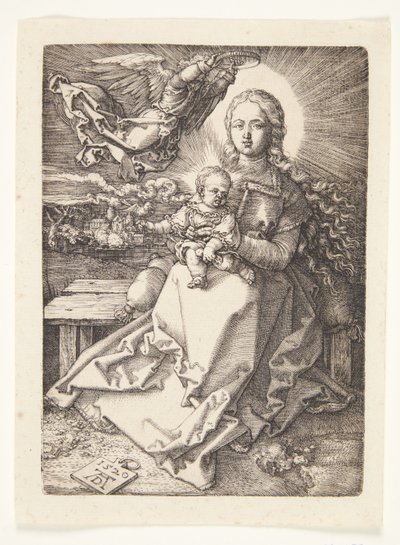 Madonna kronet af en engel af Albrecht Dürer