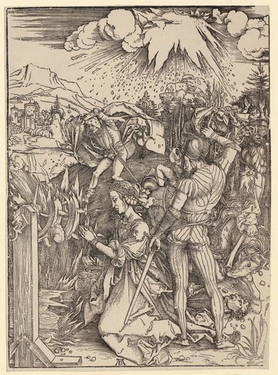 Den hellige Katharinas martyrium af Albrecht Dürer