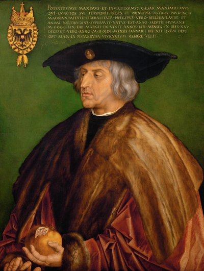 Maximilian I, den hellige romerske kejser af Albrecht Dürer