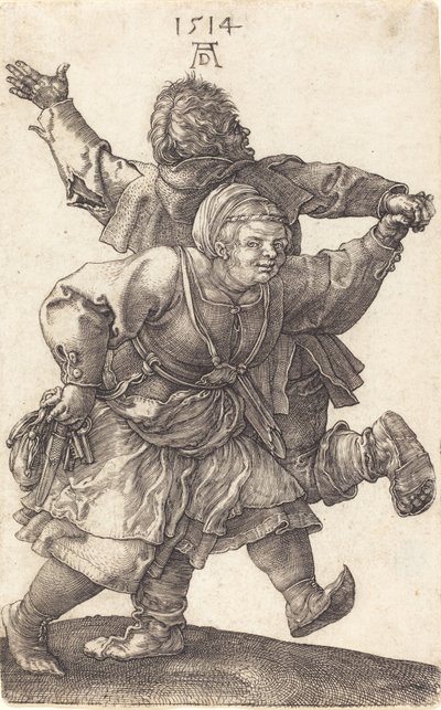 Bondepar danser, 1514. af Albrecht Dürer