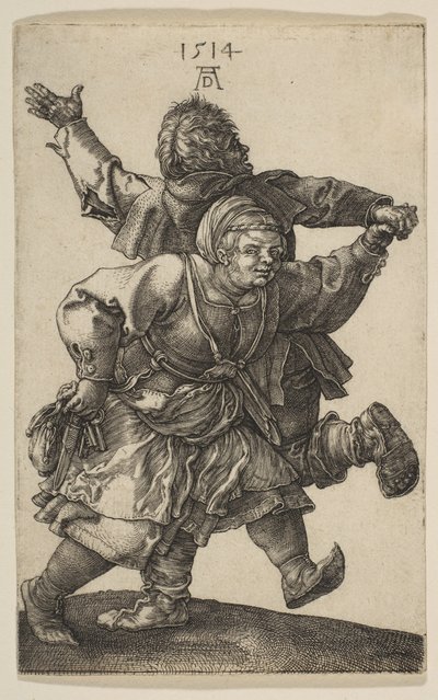 Bondepar danser, 1514. af Albrecht Dürer