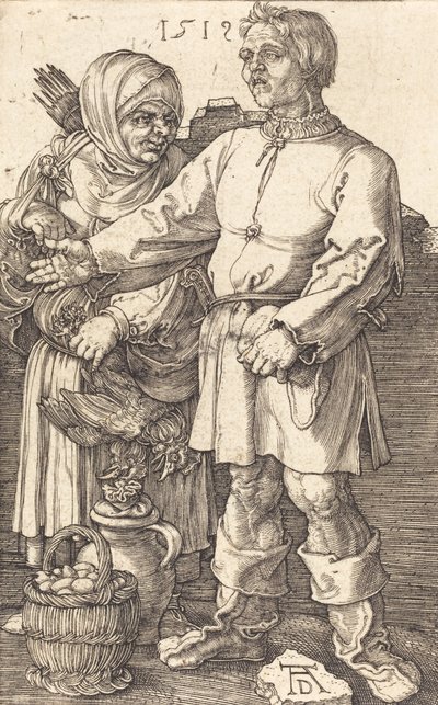 Bondepar på markedet, 1519. af Albrecht Dürer