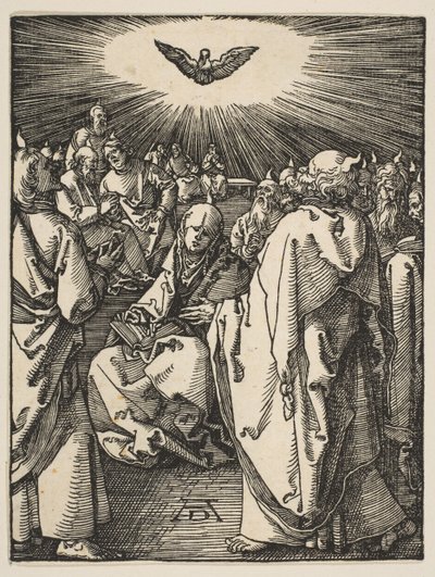 Pinsedag, fra Den Lille Passion, ca. 1510. af Albrecht Dürer