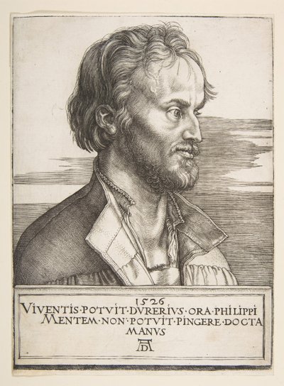 Philip Melanchthon, 1526. af Albrecht Dürer