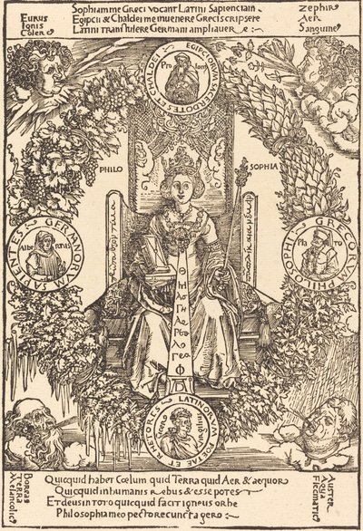Filosofi, sandsynligvis 1502. af Albrecht Dürer