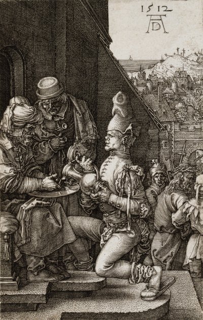 Pilatus vasker sine hænder fra lidenskaben, 1512 af Albrecht Dürer