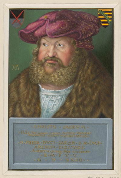 Portræt af Frederik den Vise, kurfyrste af Sachsen af Albrecht Dürer