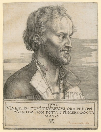 Portræt af Philipp Melanchthon af Albrecht Dürer