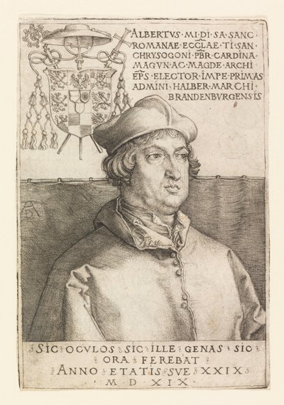 Portræt af Albert af Mainz af Albrecht Dürer