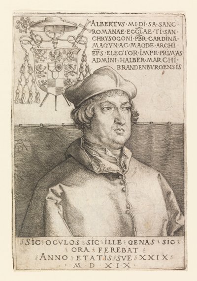 Portræt af Albrecht af Brandenburg af Albrecht Dürer