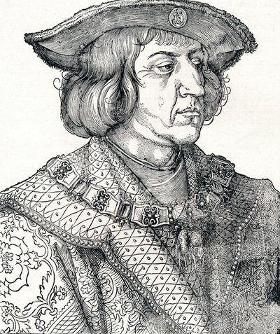 Portræt af kejser Maximilian I, 1511, 1906 af Albrecht Dürer