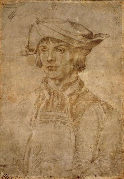 Portræt af Lucas van Leyden, 1521. af Albrecht Dürer