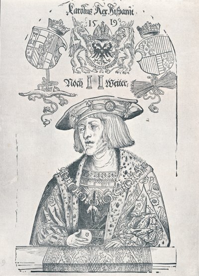 Portræt af kejser Karl V, 1519 1906 af Albrecht Dürer