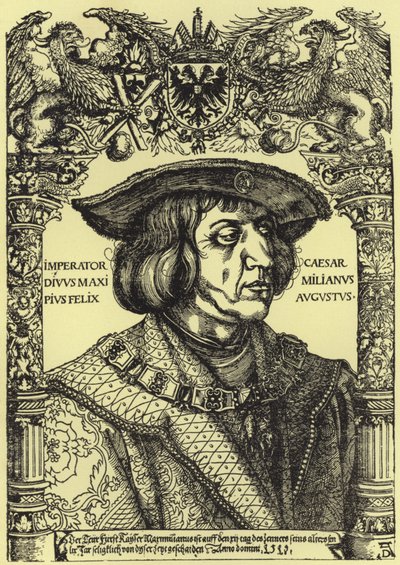Portræt af kejser Maximilian af Albrecht Dürer
