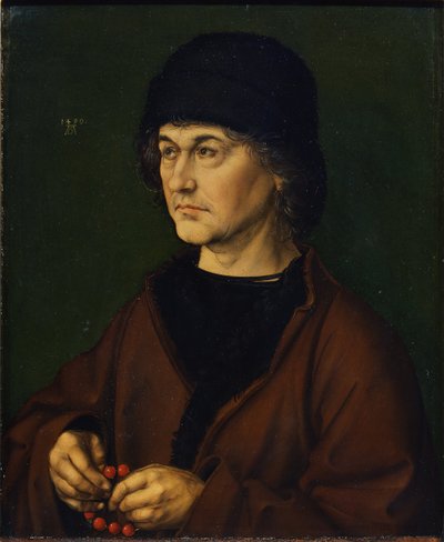 Portræt af kunstnerens fader, 1490 af Albrecht Dürer