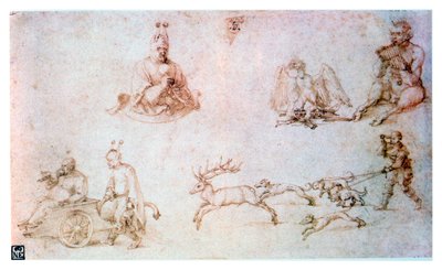 Rødkridtstudie, c1500 af Albrecht Dürer