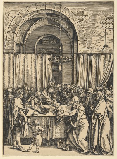 Afvisningen af Joakims offer, fra Jomfru Marias liv af Albrecht Dürer