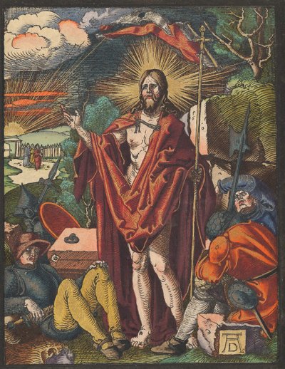 Resurrection, from the Small Woodcut Passion.n.d. dani af Albrecht Dürer