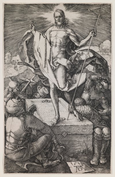 Resurrection, fra serien "The Engraved Passion" af Albrecht Dürer