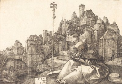 Saint Anthony Reading, 1519. af Albrecht Dürer