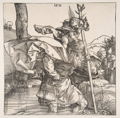 Sankt Christopher, 1511. af Albrecht Dürer