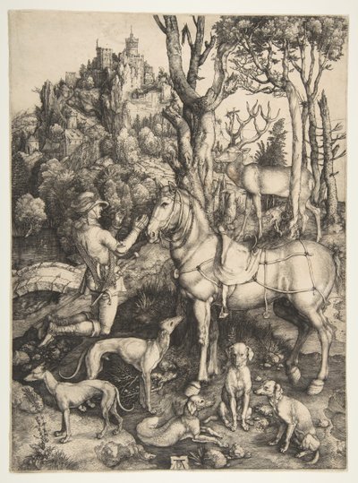 Sankt Eustace, ca. 1501. af Albrecht Dürer