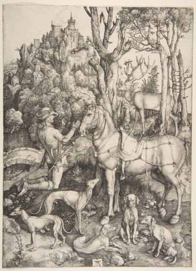 Sankt Eustace, ca. 1501. af Albrecht Dürer