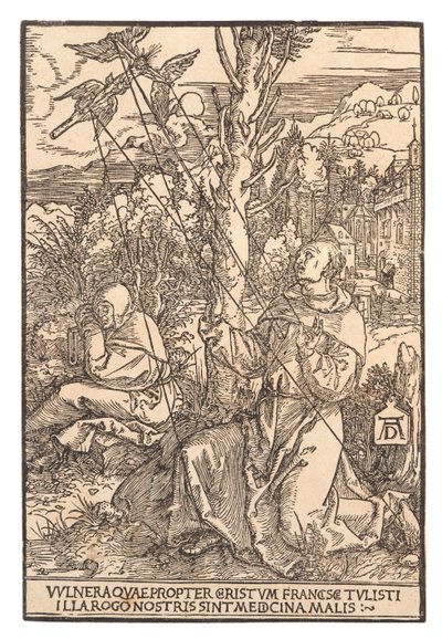 Saint Francis modtager Stigmata, ca. 1505. af Albrecht Dürer