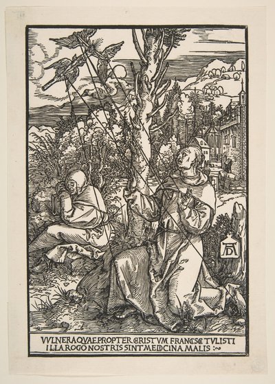 Saint Francis modtager Stigmata, ca. 1503. af Albrecht Dürer