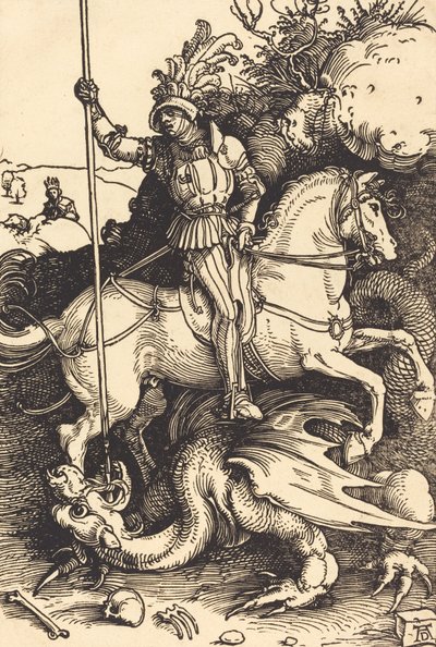 Sankt Georg dræber dragen, 15011504. af Albrecht Dürer