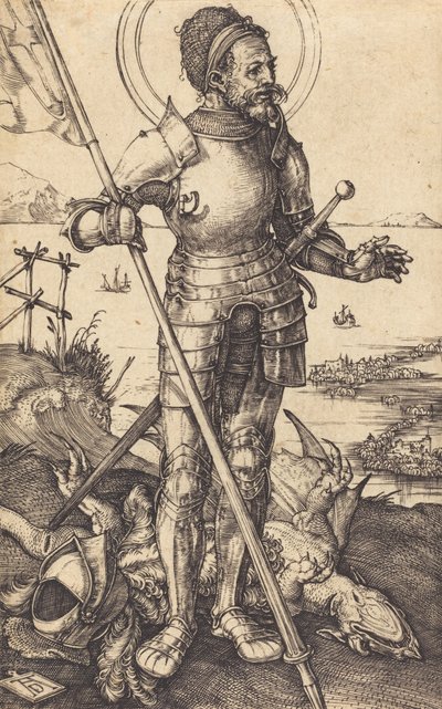 Saint George Standing, ca. 15071508. af Albrecht Dürer