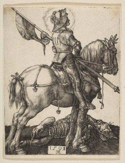 Sankt Georg til hest, 1505-8. af Albrecht Dürer