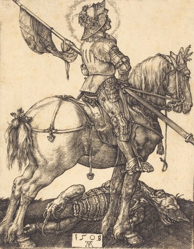 Sankt Georg til hest, 1508. af Albrecht Dürer