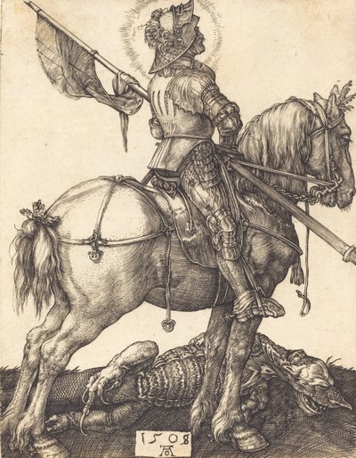Sankt Georg til hest, 1508. af Albrecht Dürer