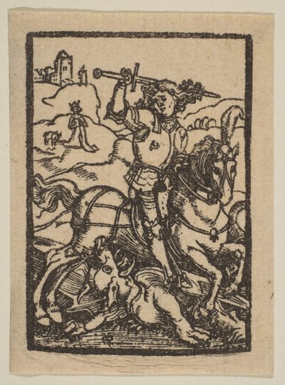Sankt Georg.n.d. af Albrecht Dürer