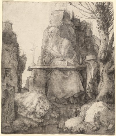 Sankt Hieronymus ved Pollard Willow af Albrecht Dürer