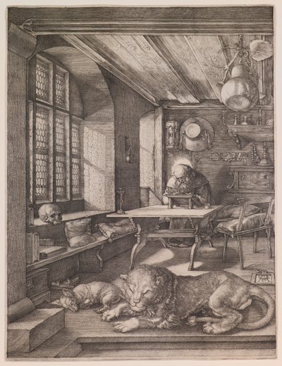 Den hellige Hieronymus i sit arbejdsværelse af Albrecht Dürer