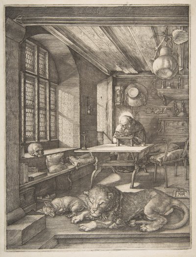 Sankt Hieronymus i sit studerekammer af Albrecht Dürer