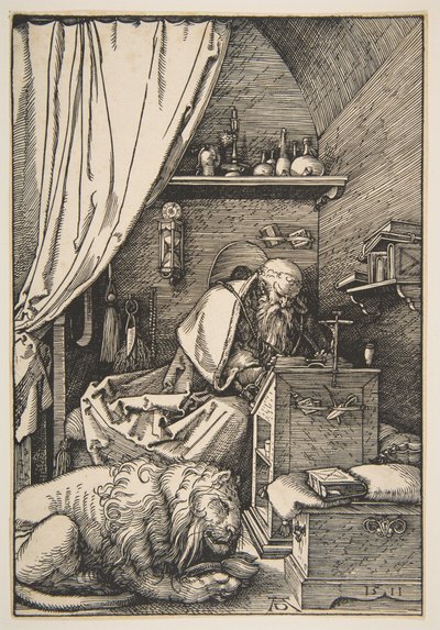 Den hellige Hieronymus i sit arbejdsværelse af Albrecht Dürer