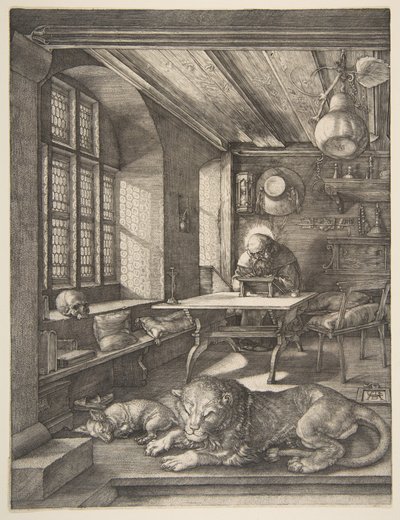 Sankt Hieronymus i sit arbejdsværelse af Albrecht Dürer