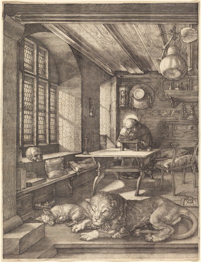 Sankt Hieronymus i sit studerekammer af Albrecht Dürer