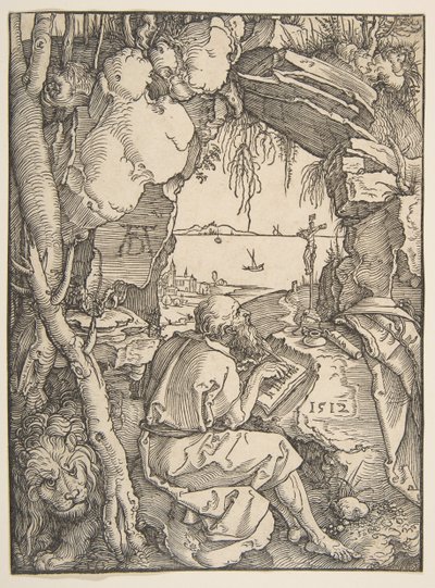 Sankt Hieronymus i en hule, 1512. af Albrecht Dürer