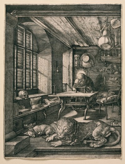 Sankt Hieronymus i sin celle af Albrecht Dürer