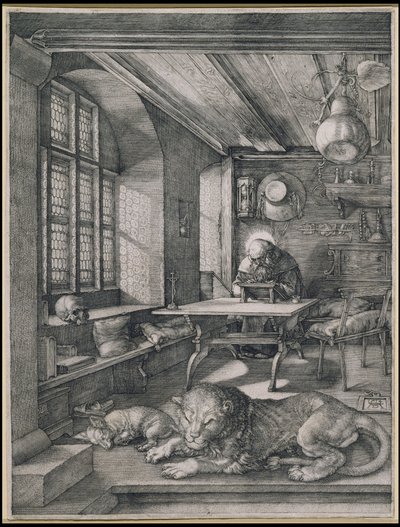 Den hellige Hieronymus i sit arbejdsværelse af Albrecht Dürer