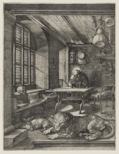 Sankt Hieronymus i sit studerekammer af Albrecht Dürer